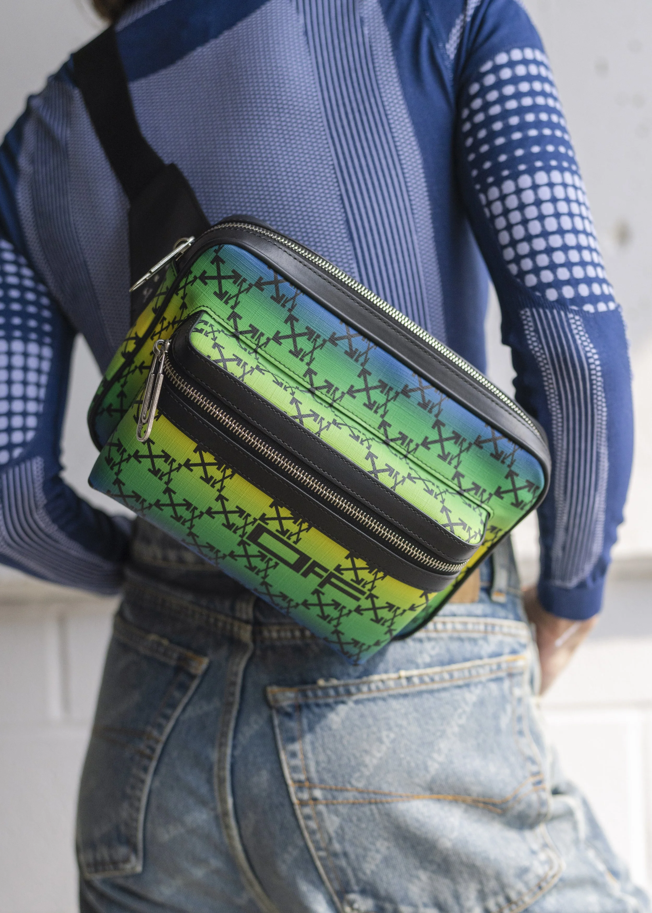 Off White Ombre Monogram Belt Bag BLOGGER ARMOIRE